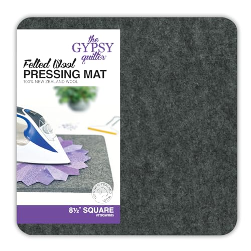 Alfombra de prensado de lana Gypsy Quilter con fieltro denso fabricada en EE. UU.
