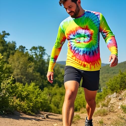 INGEAR Men's UPF 50+ Long Sleeve Sun Shirt, Quick-Dry UV Protection Rash Guard for Fishing, Hiking, Swimming4