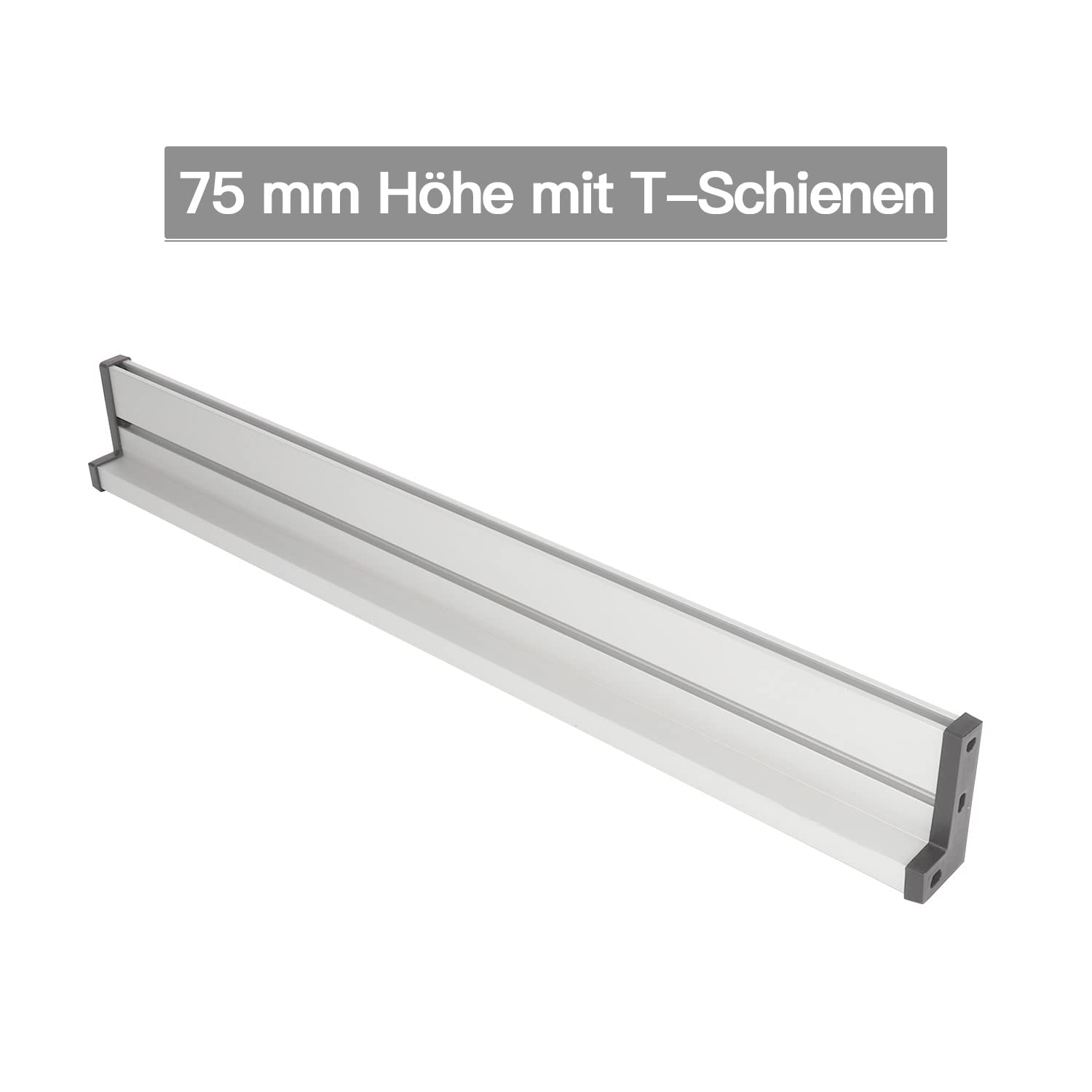 T-track 600mm 75 Type T-Slot Aluminium Woodworking Backer Table Saw Woodworking Workbench DIY Modification For Fence 75mm Height DUO ER