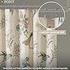 Madison Park Shower Curtain, Bird & Leaf Print, Farmhouse Shower Curtain for Bathroom, Modern Country Bathroom Decor, Machine Washable, Cotton Shower Curtain, Quincy, 72x72 Khaki