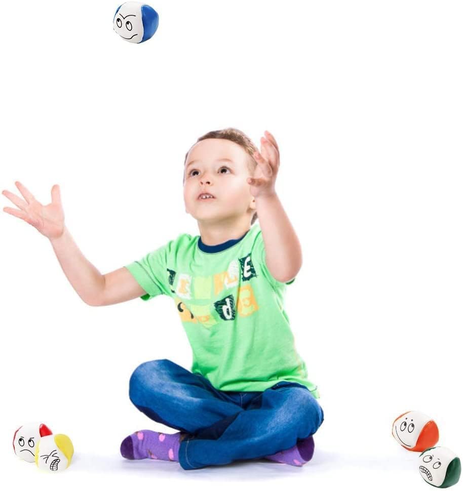 Dzxin – Lot De 6 Balles De Jonglage En PU – Douces, Légères, Mousse – Débutants Et Enfants – Entraînement Et Sécurité