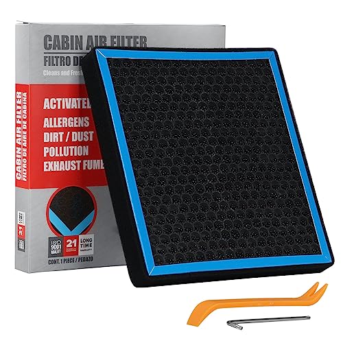 6040C Cabin Air Filter CF11183 with Nutshell Activated Carbon Compatible with Jeep Grand Cherokee 2011-2021 Dodge Duranco 2011-2023, Grand Cherokee WK 2022.