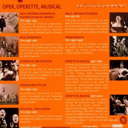 Musik in Deutschland Box 5 - Oper, Operette, Musical