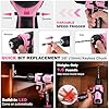 WORKPRO Pink Tool Set with Drill, 43PCS Power Drill Set with Toolbox, 8V Lithium-ion Cordless Drill and Bits, 2.0 Ah Portable Electric Screwdriver Home Tool Set with Stackable Box- Pink Ribbon