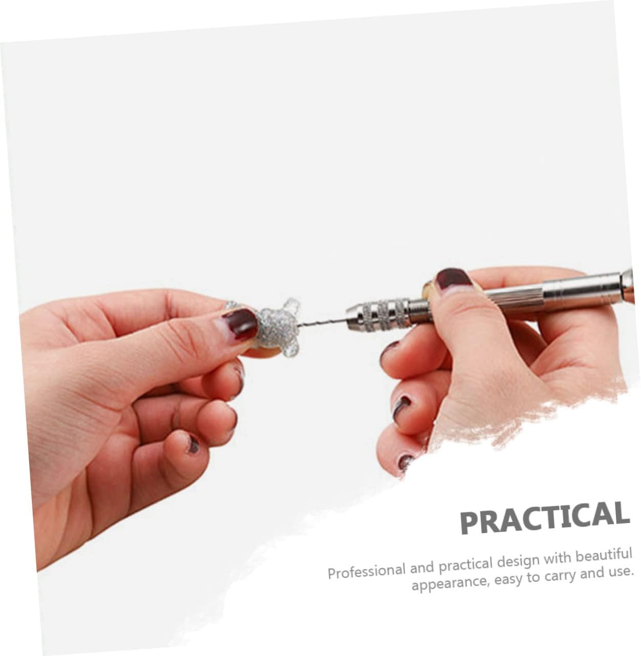 TEHAUX Professional Resin Hand Drill Set Pin Vise Hand Drill Kit for Miniatures