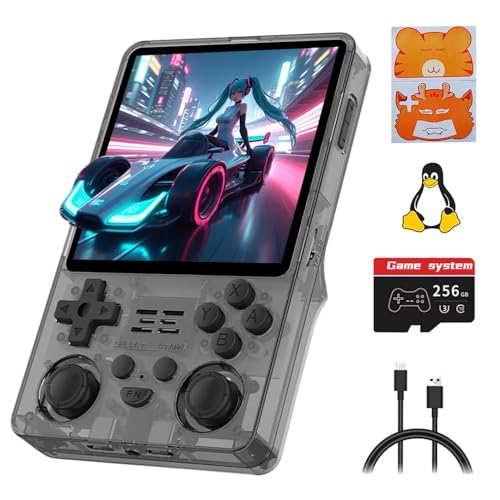 Actualia RGB20SX Handheld Game Console, 16+256G Pre-installed 30000 Gmaes, 4-Inch IPS Open Source Linux Retro Portable Gaming Console, Handheld Emulator Gift for Adults -  135410UVUWIKE