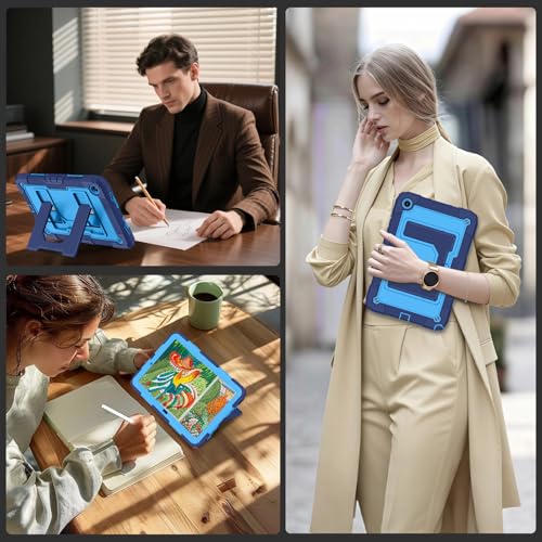 Image of for Galaxy Tab A11 Plus Case 11 Inch Samsung A11 /A9 Plus Tablet Case,Military Grade Shockproof Cover for Samsung Galaxy Tab A11+ /A9+ Cases,Navy Blue