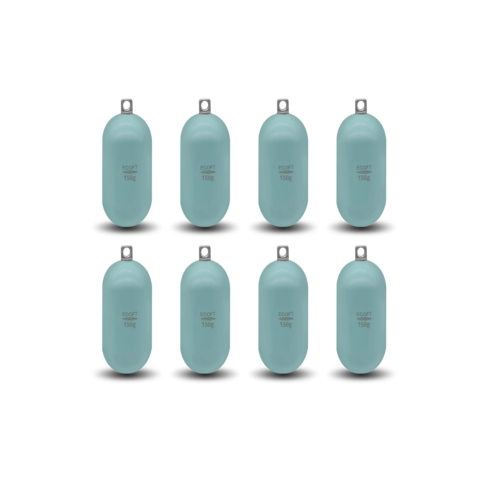 ECOFT Lead Free Fishing Sinkers and Weights Coated Raindrop Weights Bank Sinkers Deep Drop Weights 80g-1000g Assorted Sizes in Bag Fishing Weights Drop Shot for Bottom Fishing Saltwater Freshwater