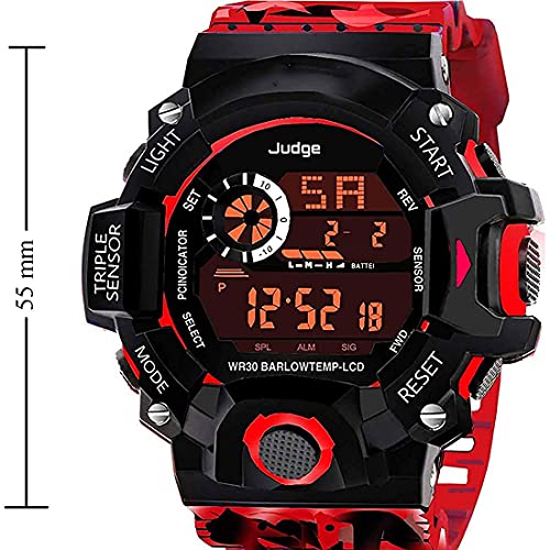 SELLORIA Digital Sports Multi Functional Black Dial Watch for Mens Boys kids - Image 5