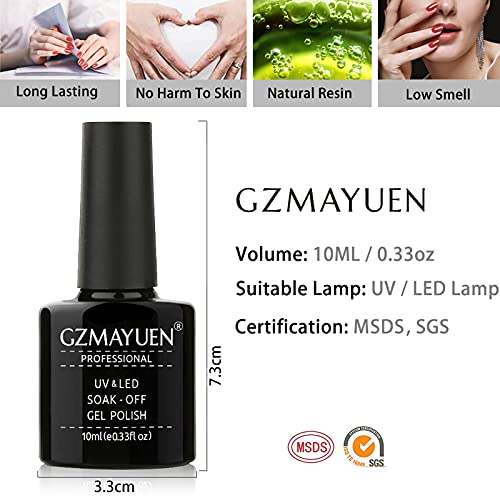 Gelnägel Set 10ML UV Gel Leuchtend UV Nagellack 6 Farben Gelnägel Starterset Gel für Nägel, Schellack Nagellack für… – Bild 5