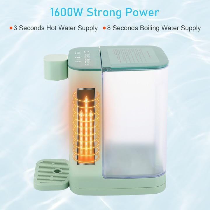 Miniatura 4 de Dispensador de agua caliente instantáneo, hervidores eléctricos, sistema de agua instantáneo de encimera para calentamiento y salida rápidos, 5