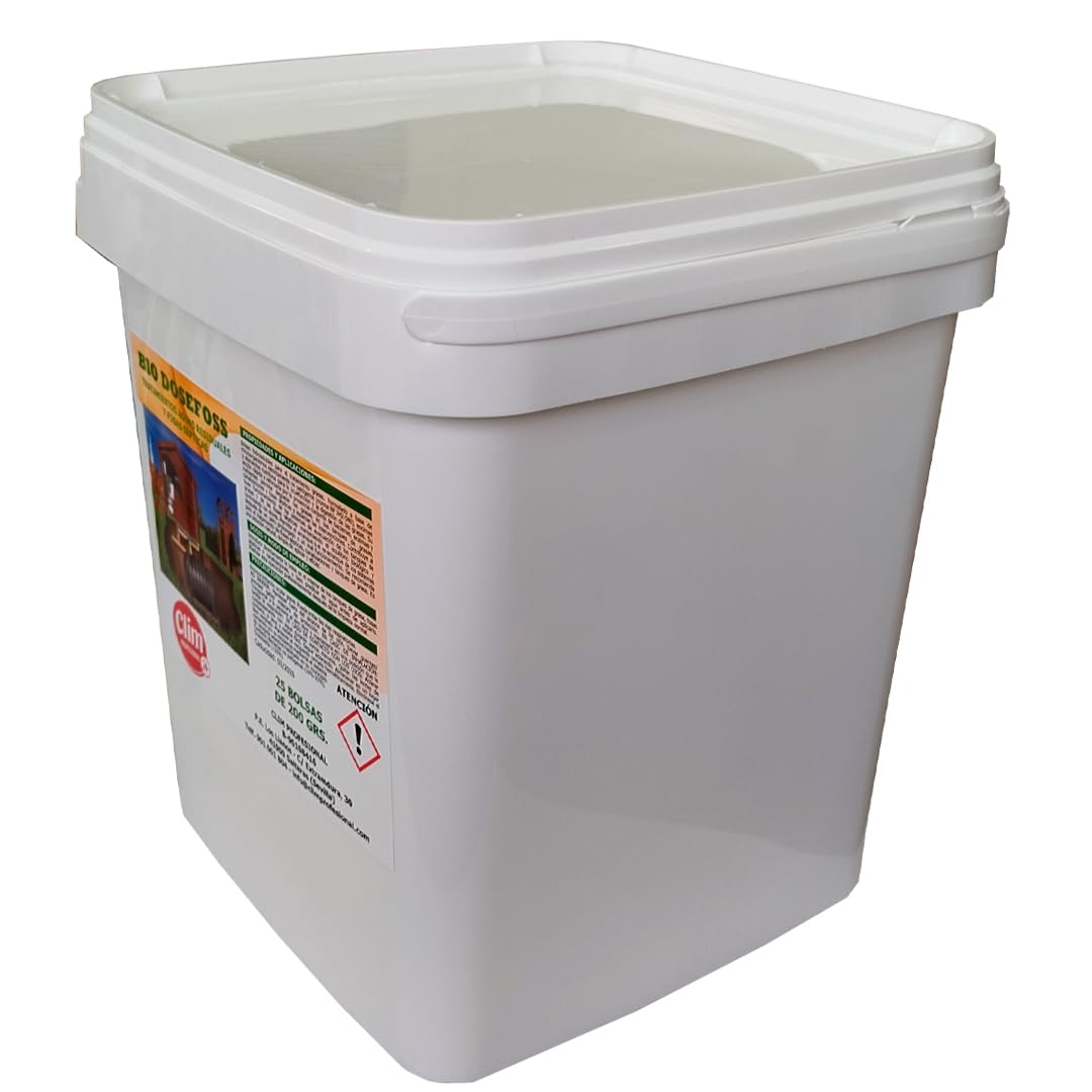Activador enzimático biológico de fosas sépticas y depuradoras. Pack 5 kg. Degradación de materia orgánica, grasas, detergentes y celulosa en arquetas o fosas sépticas