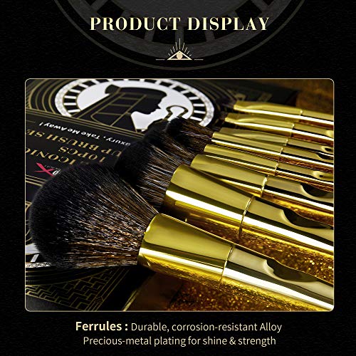 Set di pennelli per trucco Jessup 10 pezzi con