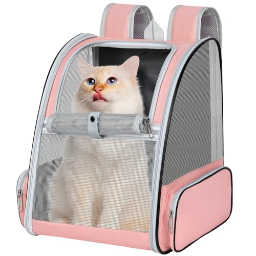 Alaoo Sac à Dos Chat Petit Chien Design Classique, 2 en 1 Trolley Chariot Sac à Dos Sac de Transport à roulettes Grand Espace Sac de Transport Chat,...