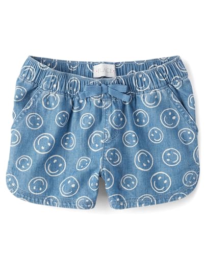 Image of The Children's Place Girls' Denim Pull on Shorts