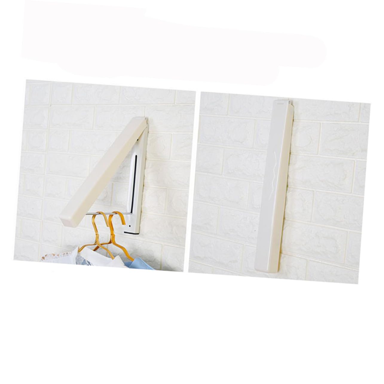 BUGUUYO Mini Retractable Wall Hanging Drying Rack Clothes Dryer for Bathroom Indoor Outdoor Use Sturdy and Construction Space Saving