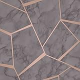 Fine Decor Fine Decor Heavyweight Wallpaper Fractal Marble Charcoal FD42266 Full Roll
