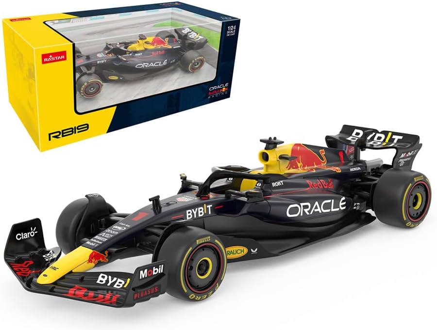 RASTAR 64500 1/24 RedBull F1 Die Cast Metal Toy Car - Officially Licensed Red...