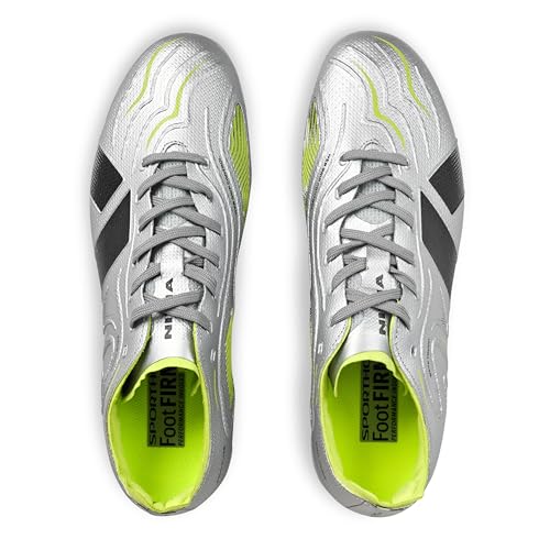 Image of Nivia Ashtang 3.0 Football Studs for Men, TPU Fusion with 3D Embossing Upper, Dual Color High Shear TPU Sole, Ideal for Firm Ground Grass