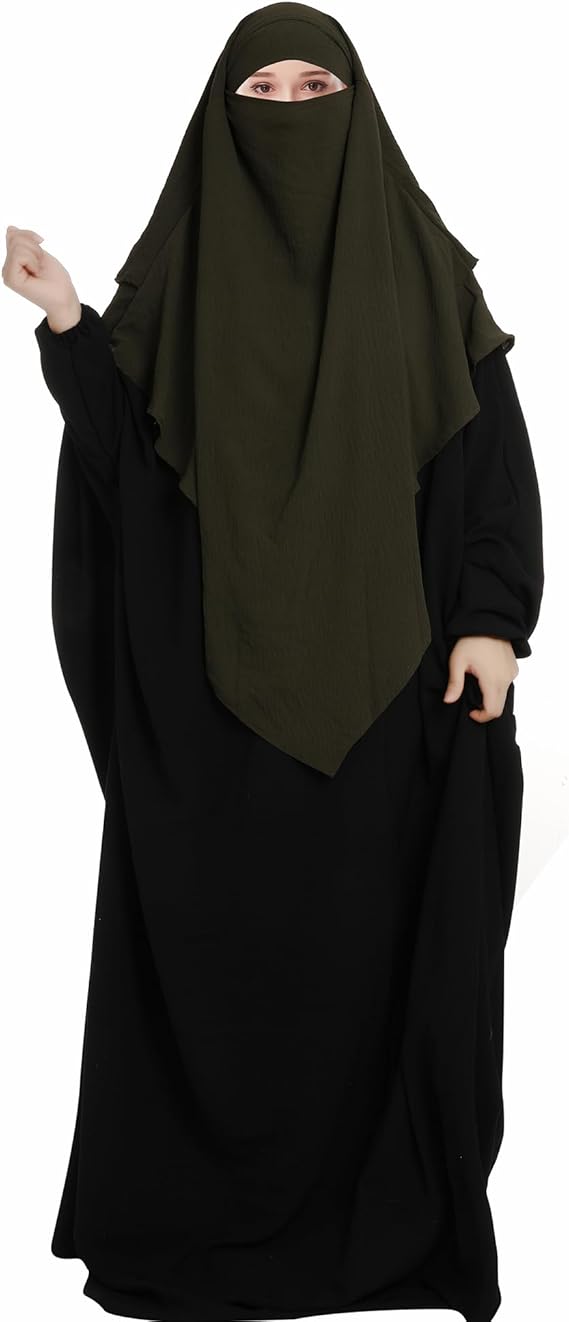 Muslim Women Prayer Hijab 1PC Long Khimar Niqab Islamic Prayer Garment Scarf Wrap Ramadan Eid Hijab for Women