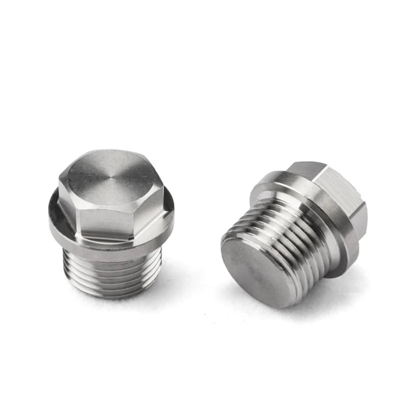 Mqxfczux Men's One Color 1/8" 1/4" 3/8" 1/2" 3/4" 1" Metric Thread 304 316 Stainless Steel Flange Hex Head End Cap Pipe Fitting(304Stainless Steel,M8x1)