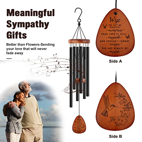 Image of SteadStyle Memorial Gifts for Loss of Wife, Memorial Wind Chimes, in Memory of Loved One, Bereavement Gifts, Sympathy Gift for Loss of Wife, Home Decor Outdoor Garden Patio