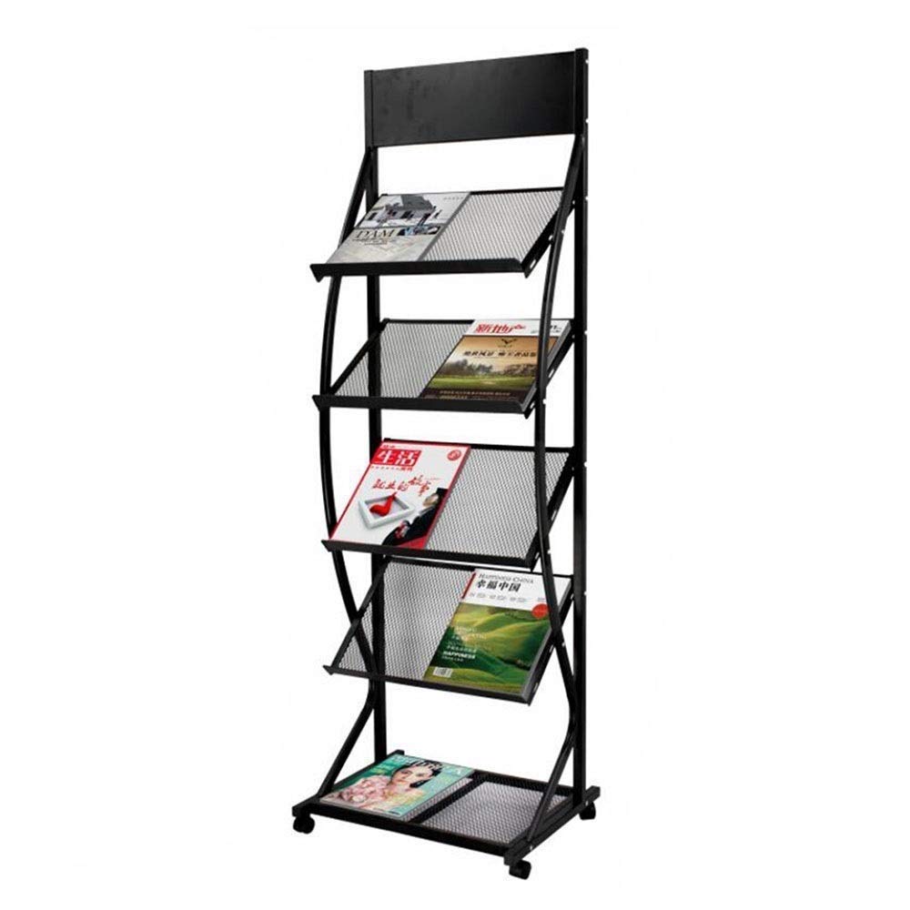 Buy XYZX Shelves Bookshelf Type Newspaper Rack Floor Stand Frame Flyer