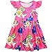 Crazy Gotend Toddler Girls Baby Shark Print Ruffles Performance Dress Rose 2-3Y/100