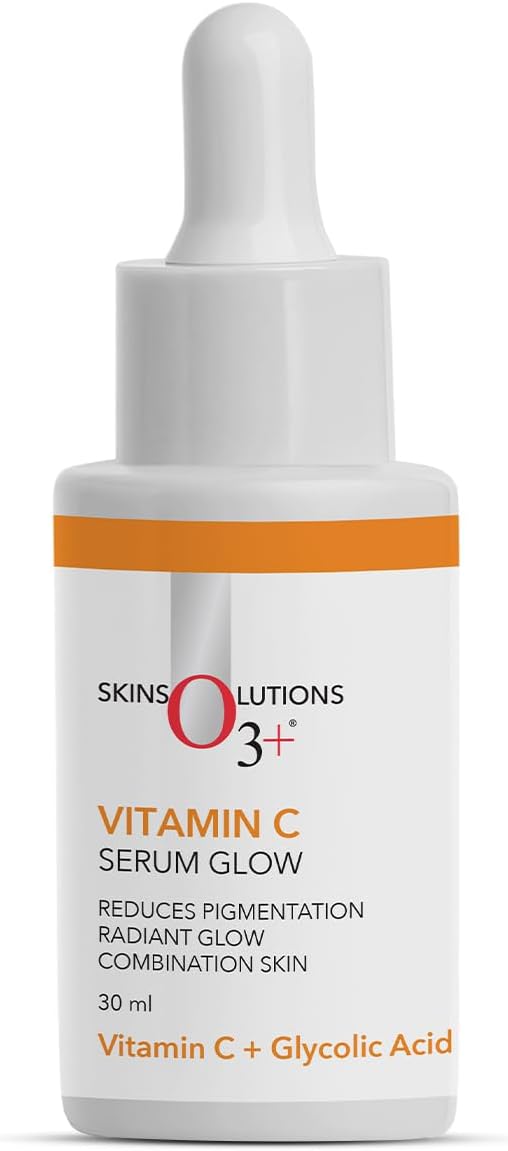 O3+ Vitamin C Face Serum Glow 30ml for Radiant Glowing Skin | Suitable for Combination Skin