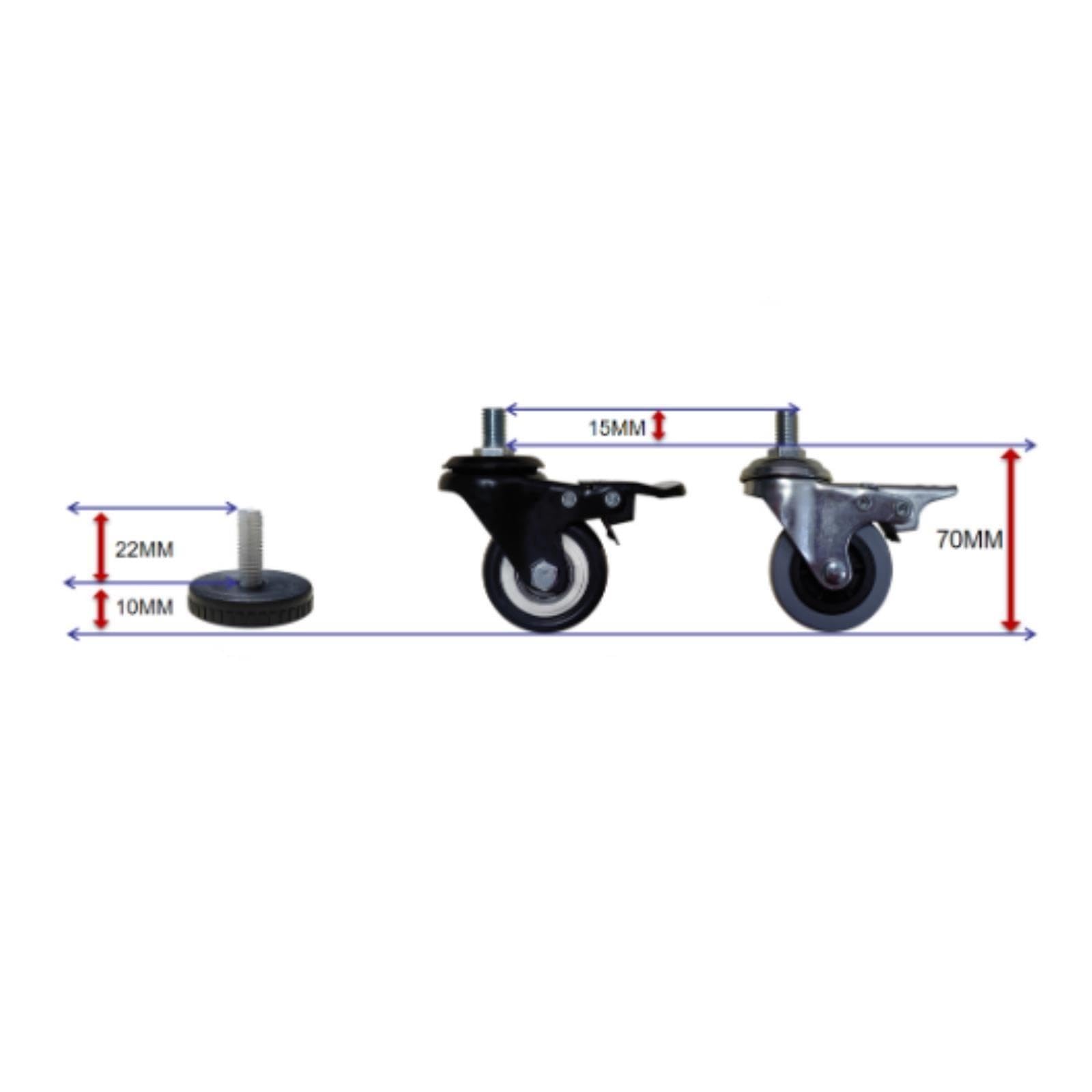 Barricada Metálica Industrial Extensible Universal con Ruedas