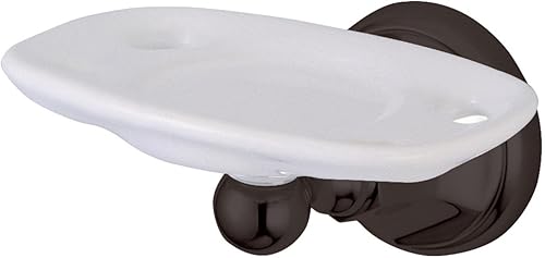 Miniatura 3 de Kingston Brass BA4816SN Metropolitan - Soporte para cepillo de dientes y vaso, níquel cepillado