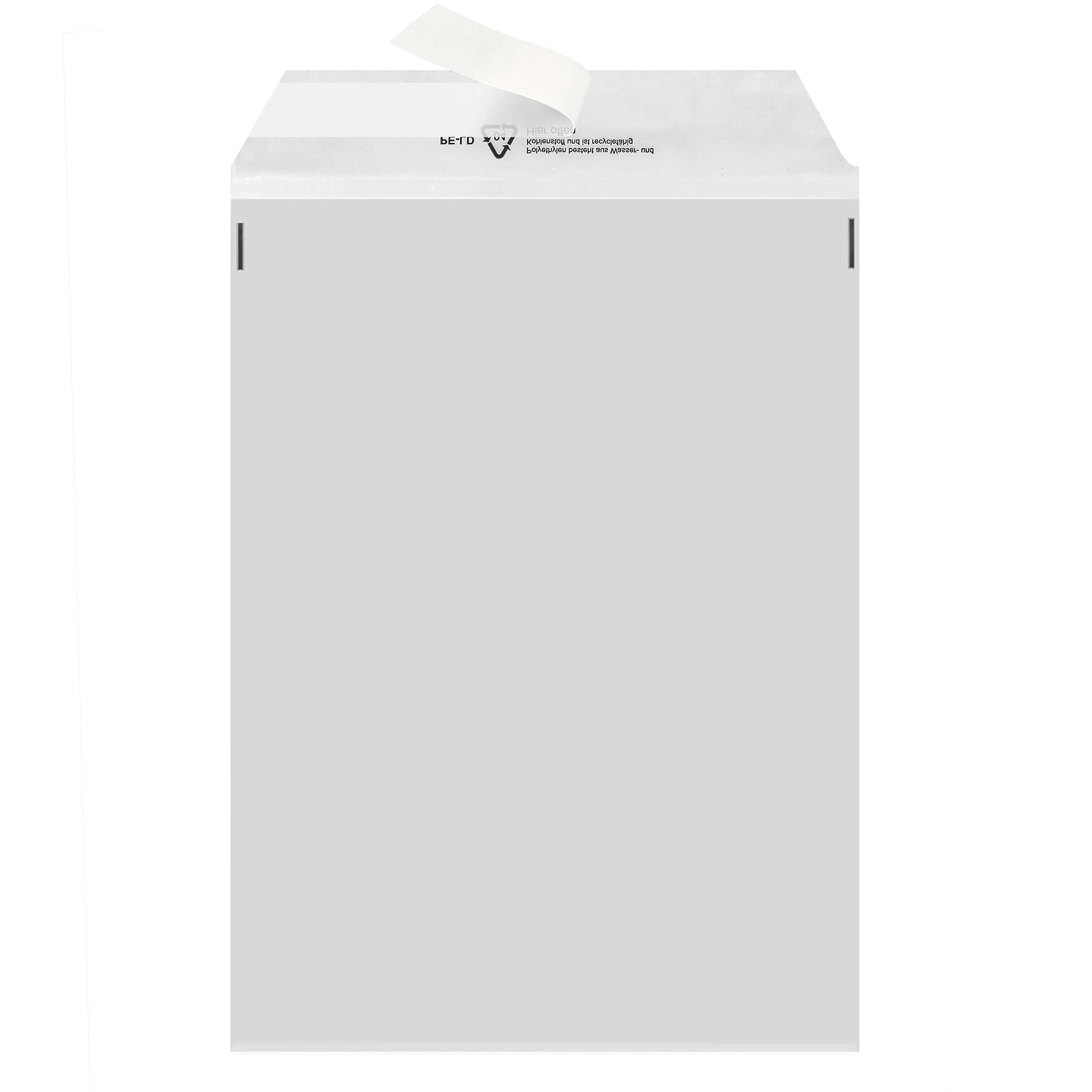 1000x Folienversandtaschen C4 225x310 mm - Transparente Klappenbeutel | PE-Versandtaschen UNIPOST mit Adhäsionsverschluss, Haftstreifen und "Hier offen" Aufdruck, 70 µm starke Folie für C4 Formate