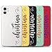 CaseCharming Custom Case for iPhone Air 17 16 16e 15 14 13 12 Personalize Handwriting Name Clear Phone Cover