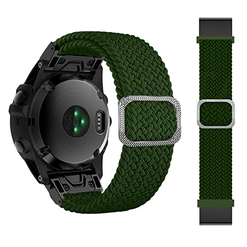 BANDKIT HOT22 Quickfit Correa de reloj para Garmin Fenix 7 7X 6 6X Pro 5X 5 Plus 3HR 935 945 S60 MK1 Correa trenzada de nailon para Fenix 3 HR ágata, For Fenix 3 HR, Ágata
