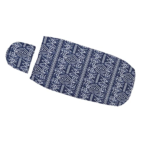 ベビーおくるみバッグ ベビーおくるみ布 柔らかい弾性 恐怖防止 素敵な実用的な写真撮影小道具 0?3ヶ月の赤ちゃん用 (ネイビーブルーのストライプ)