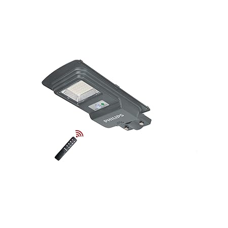 Philips ABS Plastic Essential Smartbright All in One Solar Street Light, Brc010 Led10/765, Solar Street Light with Infra Red Remote