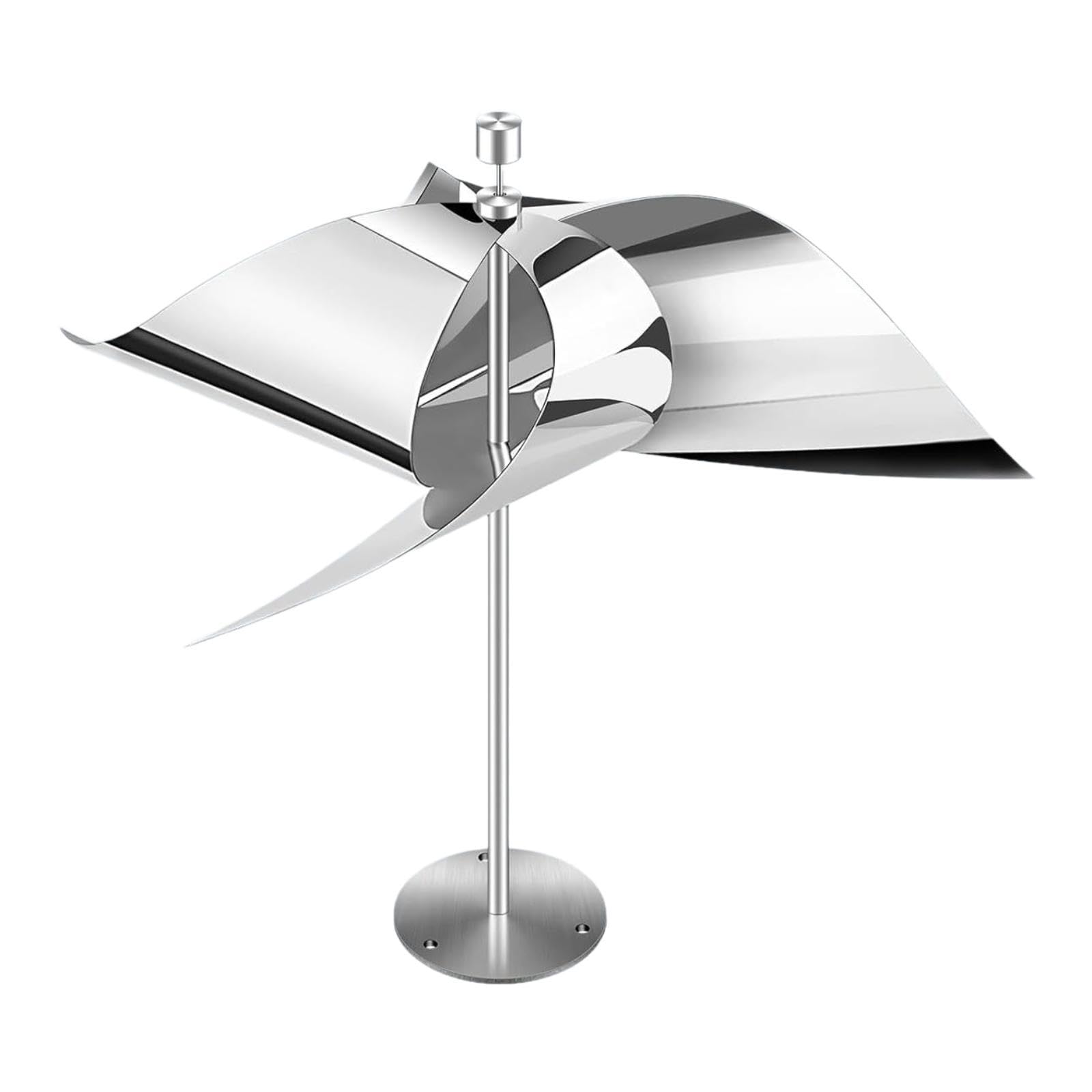 2 Stück reflektierende Vogelabwehrvorrichtung, Vogelschreck, Windmühle, Tauben Weg, Edelstahl, reflektierende Drachen für den Garten