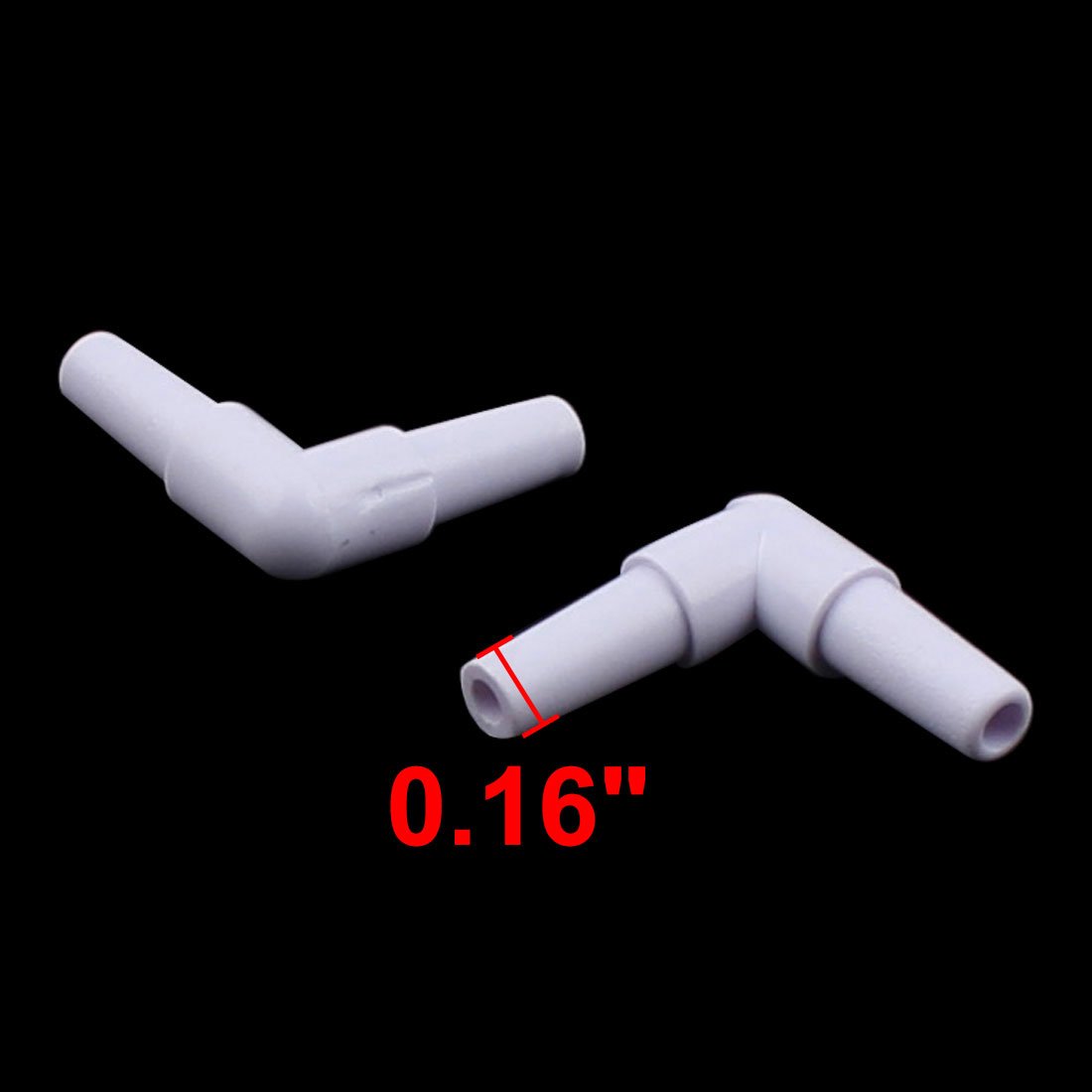 uxcell Plastic Fish Tank Aquarium L Shaped 2 Way Oxygen Pipe Air Valve 10 Pcs