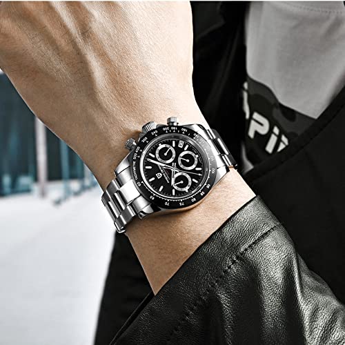 Image of Pagani Design PD-1644 | Luxury | Waterproof Mechanical Automatic Movement (SeikoVK63) | Stainless Steel Men's 40MM Watch (Daytona)