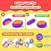 LESONG Fidget Sensory Toys for Kids: 9 Pack Quiet Textured Finger Spinner Toys - Sensory Texture Stress Toys for Kids with Autism - Gifts for Christmas Stocking Stuffers