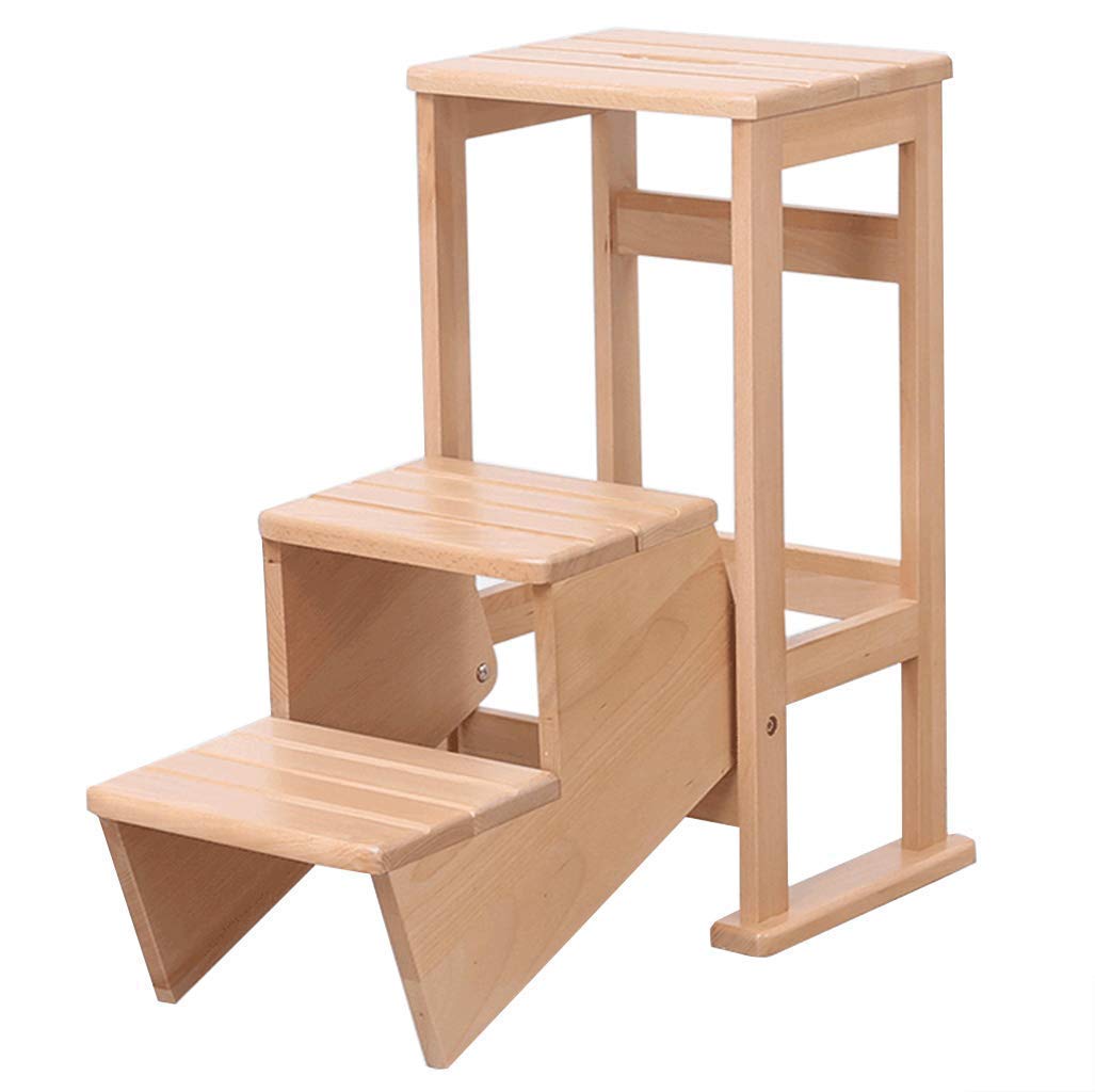 Escabeau pliable multifonction DASHADAO doté de marches larges sécurisées