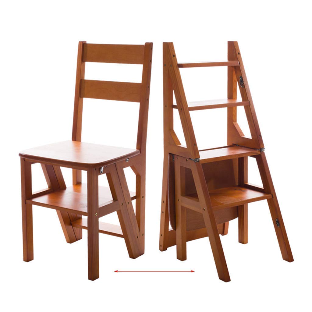Tabouret d'escalade d'intérieur DASHADAO : échelle portable pliable 4 marches en bois