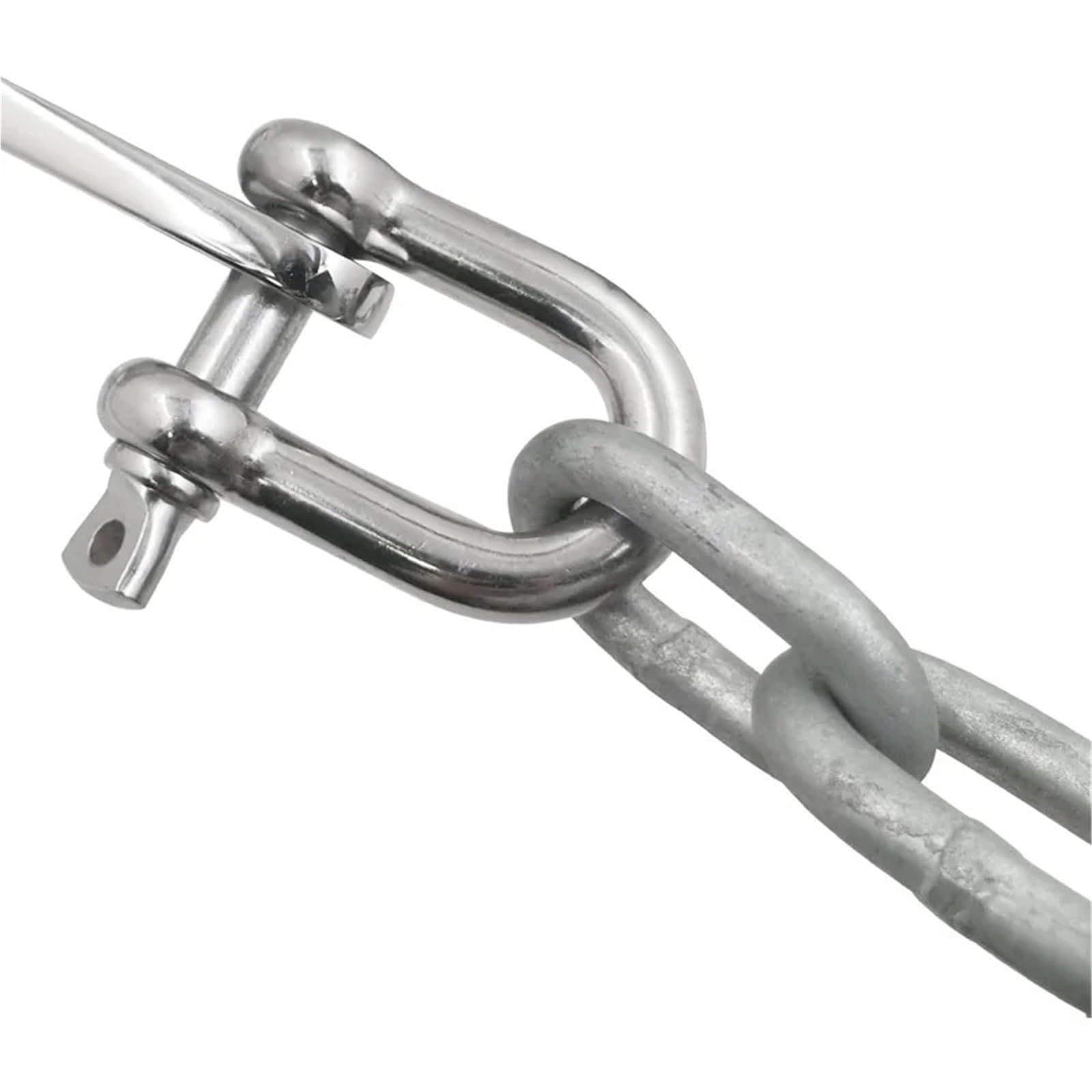 Grillete en D de acero inoxidable M4-M10 aparejo de elevación de cable de 3/5/10 piezas(M10,3PCS)