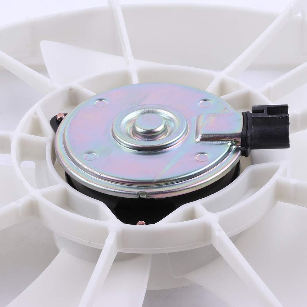 SCITOO 620-546 Cooling Fan*1 + 2428 Radiator*1 Fit 2003-2008 for Pontiac for Vibe 1.8L 2003-2008 for Toyota for Corolla 1.8L 2003-2008 for Toyota for Matrix 1.8L