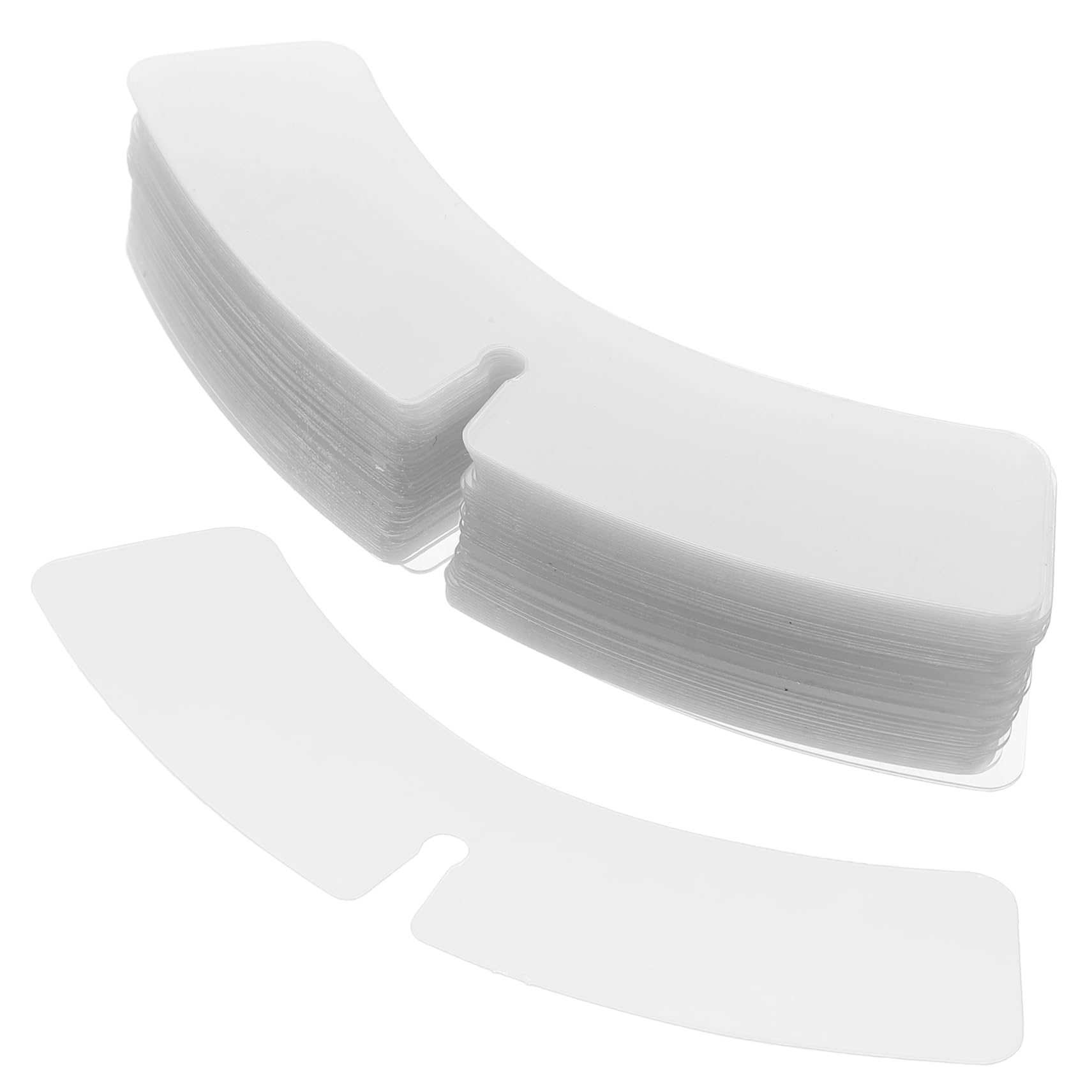 Didiseaon 100pcs Collar Stays Adhesive for Men's Dress Shirts Plastic Collar Support Inserts Shaper