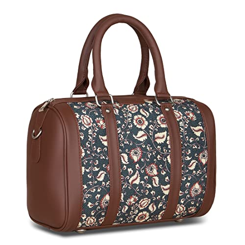Image of ZOUK Vegan Leather Handmade Women's Handbags with double handles and detachable Sling Strap