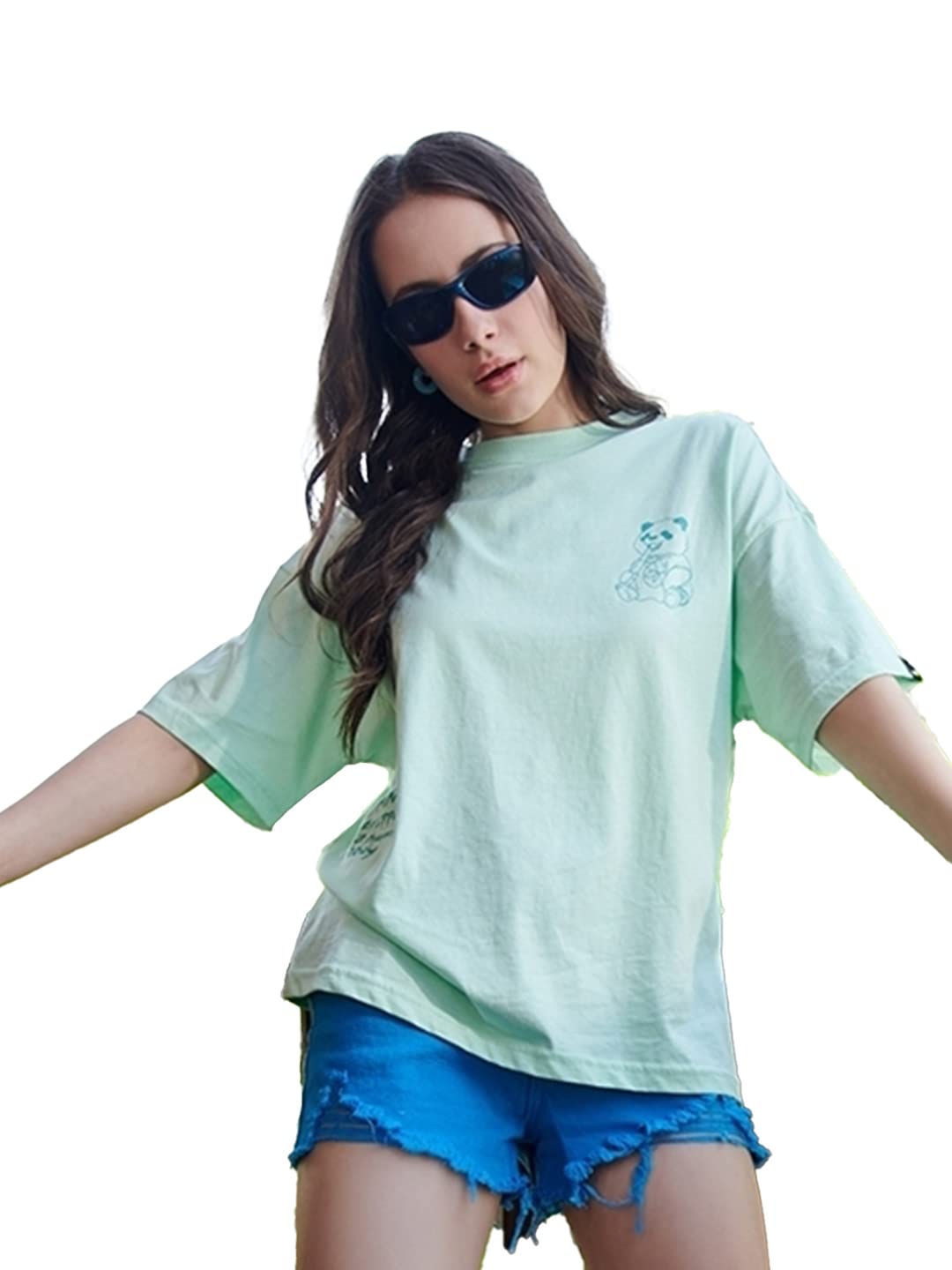 Bewakoof Women's Graphic Oversized Fit T-Shirt