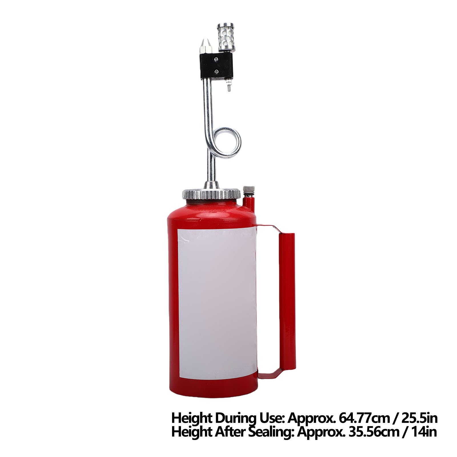 banapoy Antorcha de Goteo Forestal 5L, Antorcha de Goteo de Doble Fondo de Hierro Fundido Resistente para Quemar, Trampa Válvula de Retención, para Incendios Forestales