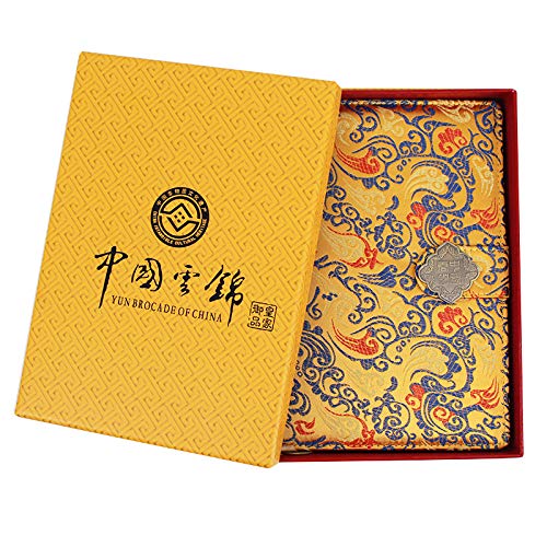 Carnet de notes en brocart chinois idée cadeau soie unique - 3