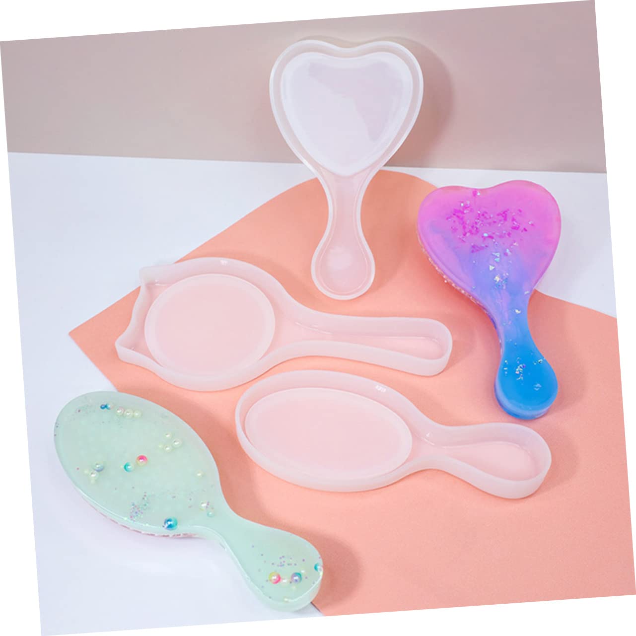 4sätze Kammform Für Epoxidharz Katzenohren Design Teilig Bastelmaterialien Für Kreative Handwerksprojekte Langlebig Und Flexibel